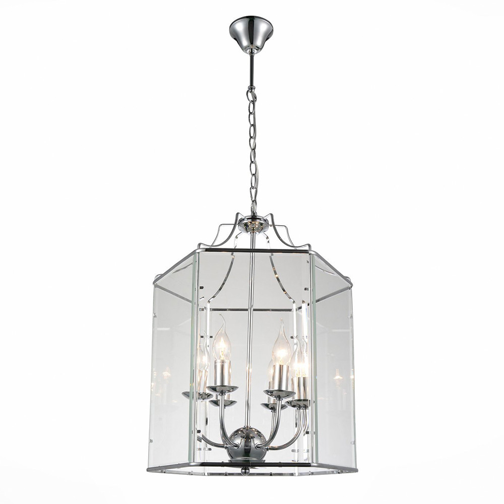 Люстра подвесная ST Luce Terso SL228.103.06 хром прозрачный E14 6х40W