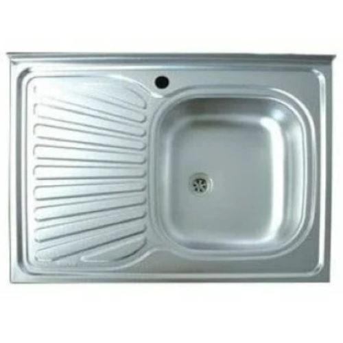 Кухонная мойка накладная Trio Aisi 430 нержавеющая сталь правая 80х60х13 см