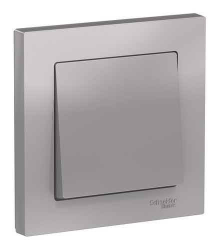 Выключатель Schneider Electric AtlasDesign ATN000312 одноклавишный алюминий