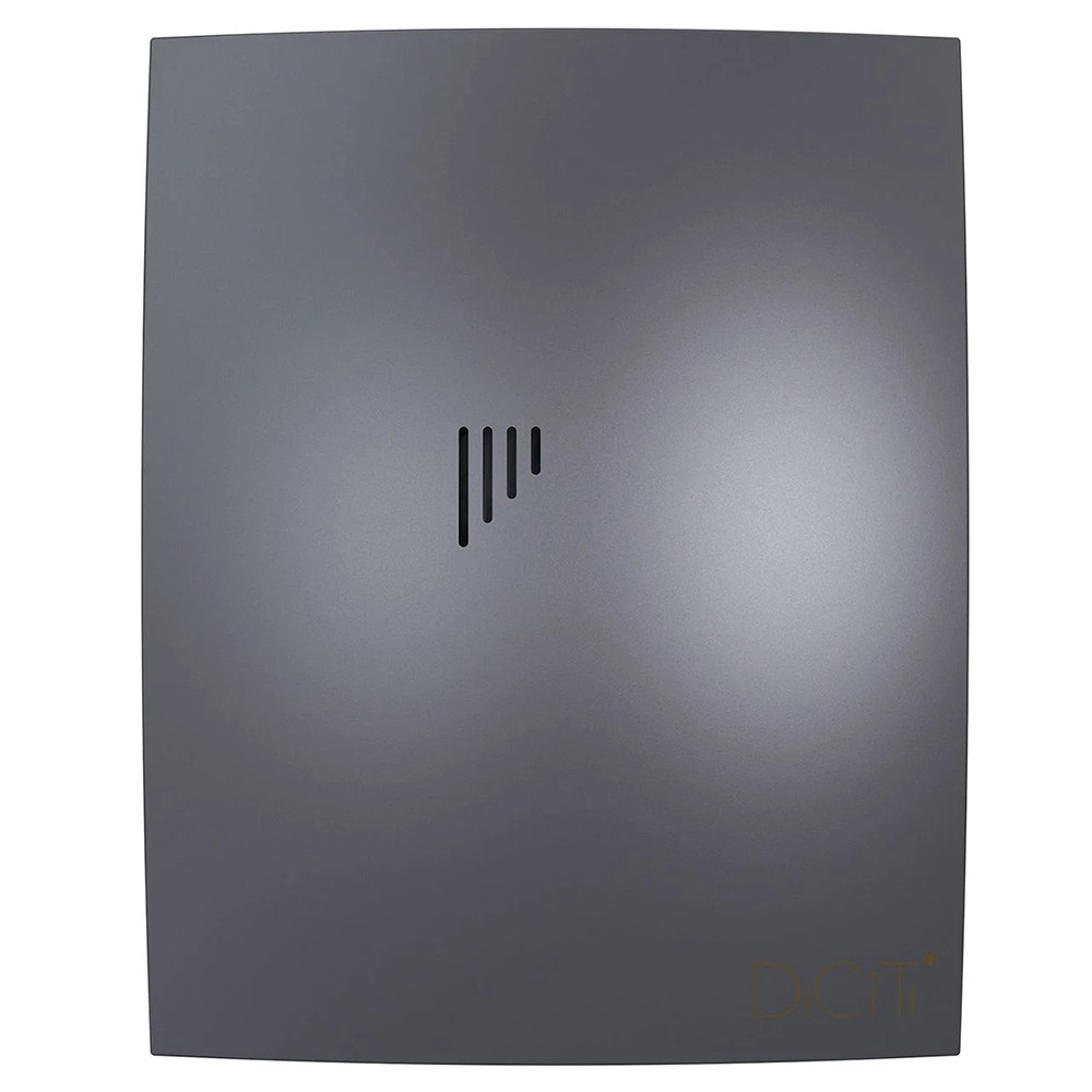 Вентилятор вытяжной Diciti Breeze 4C осевой с обратным клапаном dark gray metal