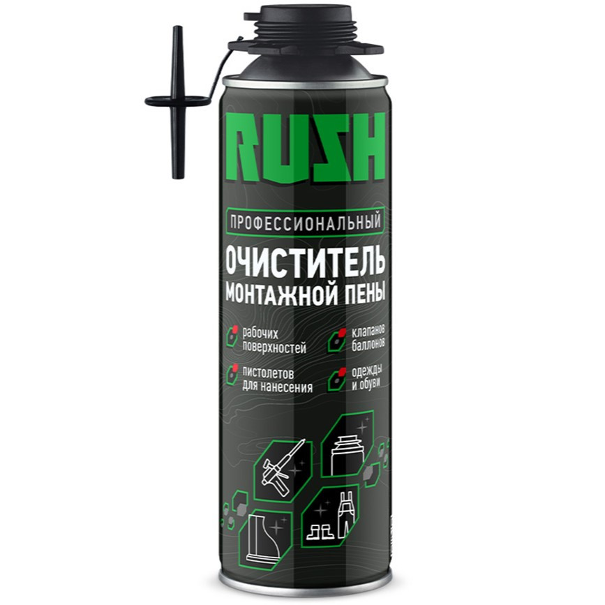 Очиститель монтажной пены Rush 650 мл