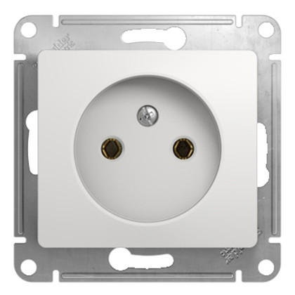 Механизм розетки Schneider Electric Glossa GSL000141 одноместный без заземления белый