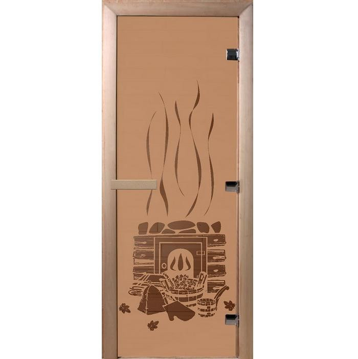 Дверь для сауны стеклянная Doorwood DW00065 Банька бронза матовая 700х1900 мм