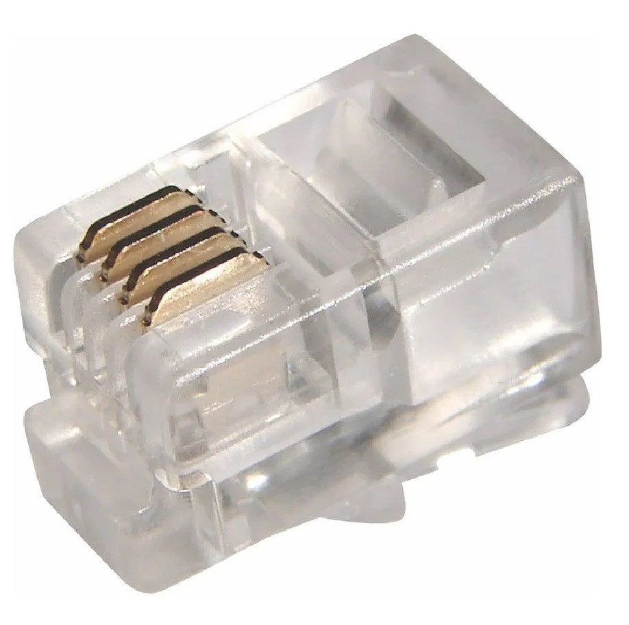 Разъем телефонный Rexant 05-1001 UTP RJ-9 (4P4C) CAT 3
