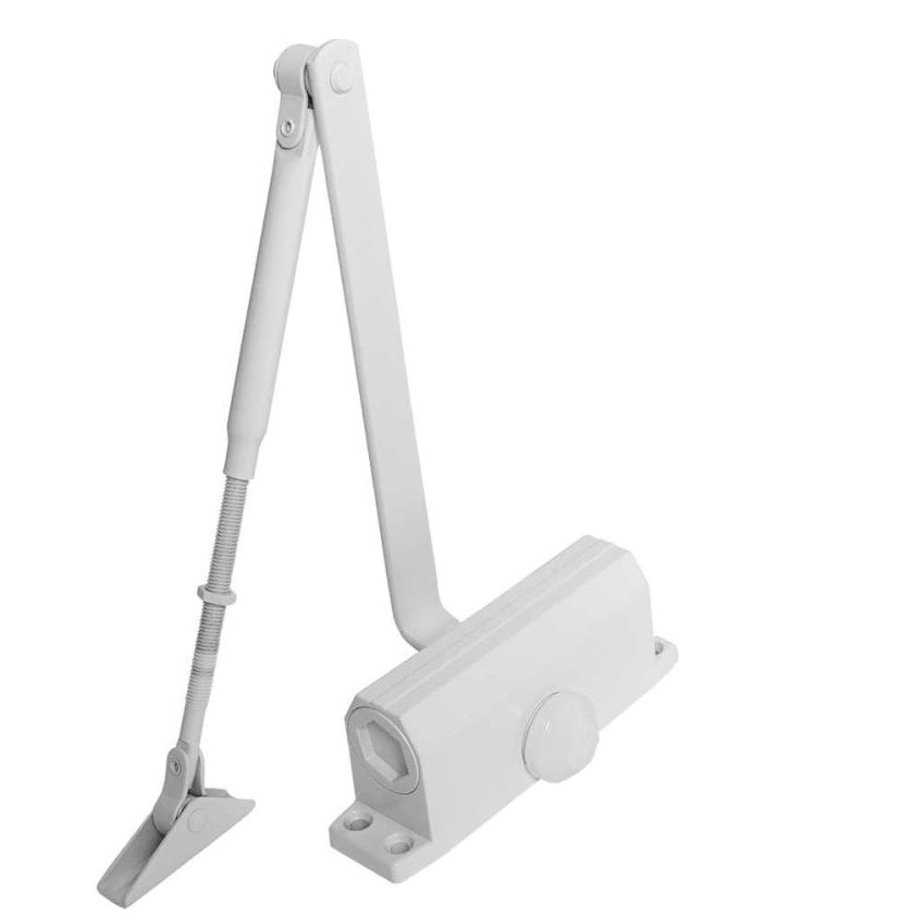 Доводчик дверной Ajax DCTR15-60 TDR-60 WH белый 15-60 кг
