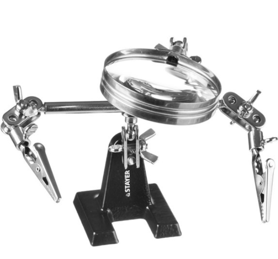 Держатель для припоя Stayer Master 55339 c увеличительной линзой