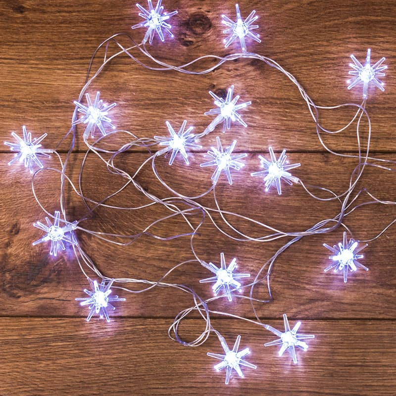 Гирлянда светодиодная Neon-Night 303-036 Снежинки 20 LED