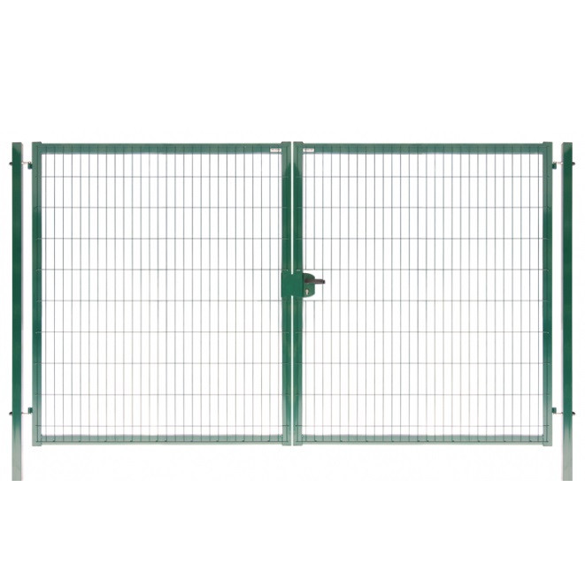 Ворота для забора Grand Line Medium New Lock 2030х4000 мм Ral 6005