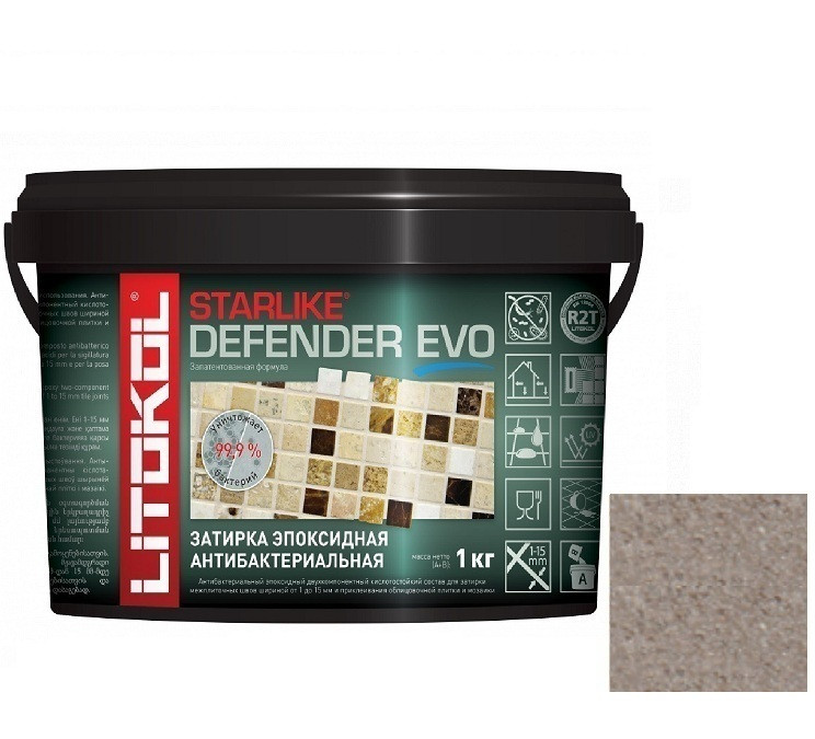 Затирка эпоксидная для швов Litokol Starlike Defender Evo S.225 Tabacco 1 кг