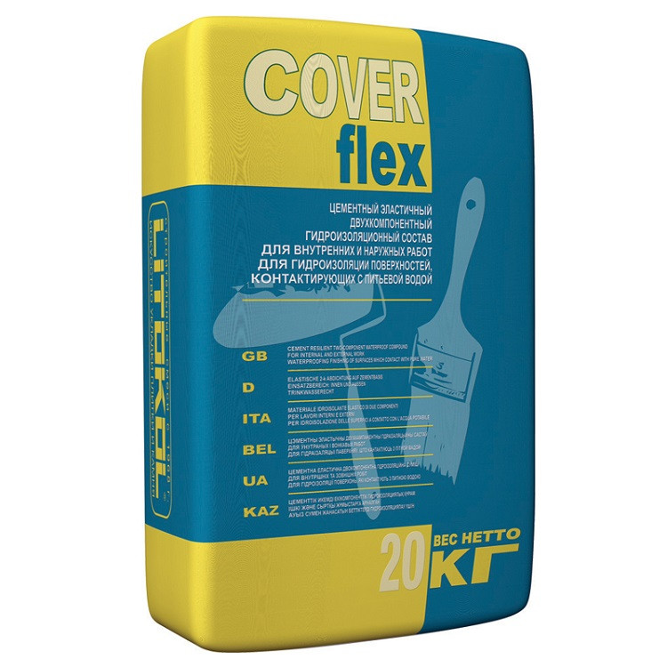 Смесь гидроизоляционная двухкомпонентная Litokol Coverflex компонент A 20 кг