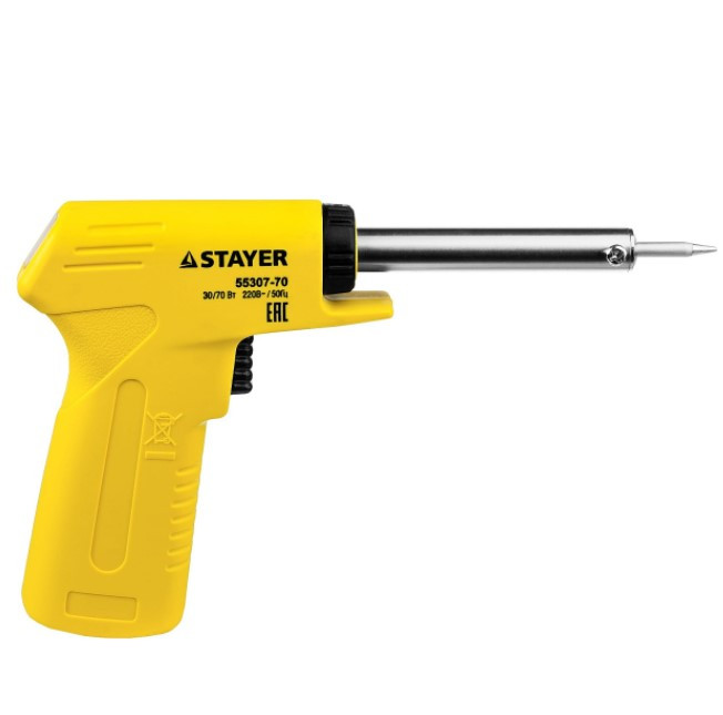 Паяльник Stayer Master 55307-70 70 Вт пистолет c пластмассовой рукояткой