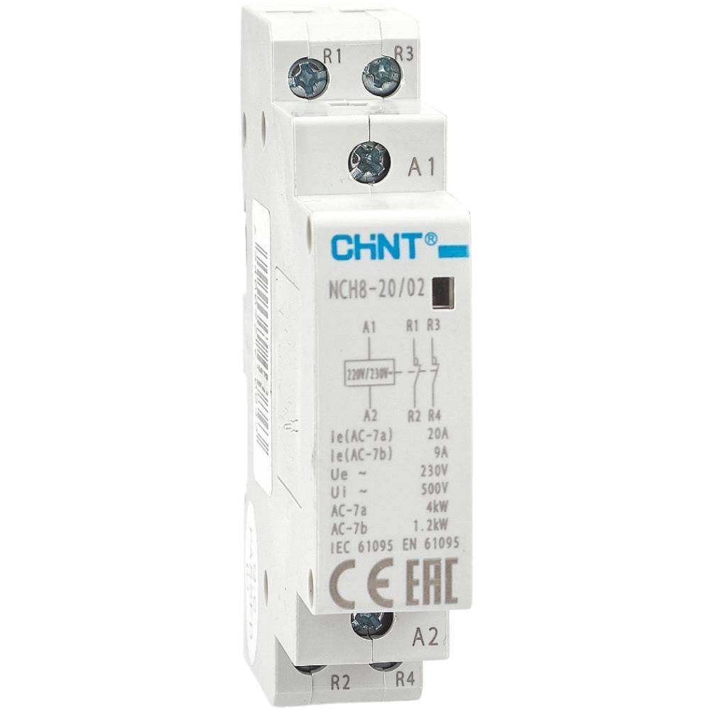 Контактор модульный Chint NCH8-20/02 256053 AC 220-230В 50 Гц R