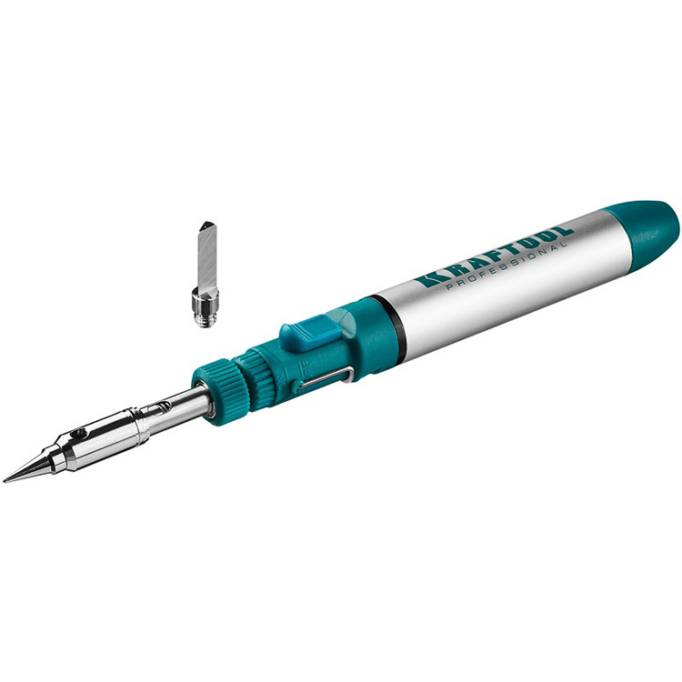 Паяльник газовый Kraftool Solder Pro 55504-H3 с насадками