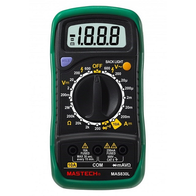 Мультиметр цифровой Mastech MAS830L