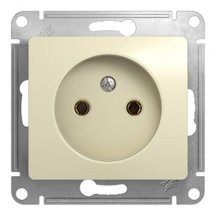 Механизм розетки Schneider Electric Glossa GSL000241 одноместный без заземления бежевый