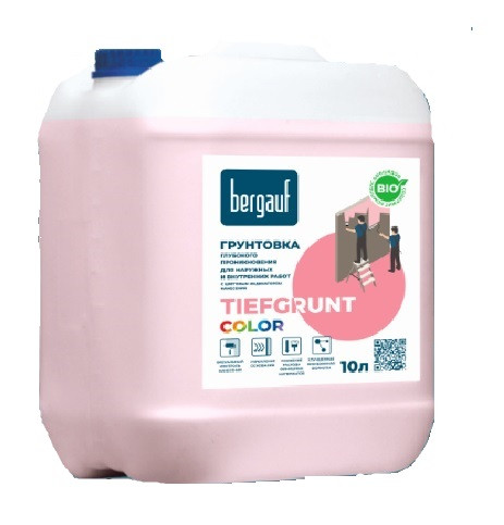 Грунтовка глубокого проникновения Bergauf Tiefgrunt Color 10 л