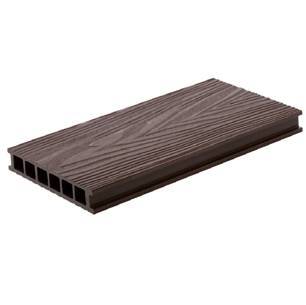 Доска террасная Polywood Duo 3D коричневая 3000х150х28 мм