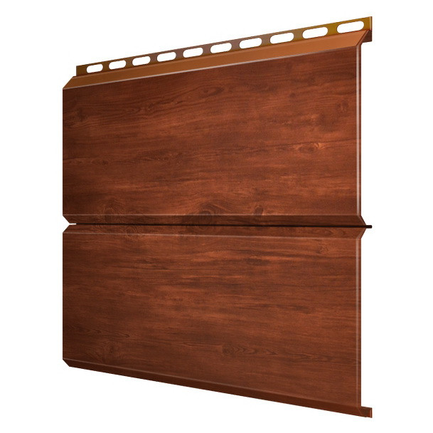 Сайдинг Grand Line Экобрус Colority Print 0,5 мм Cherry Wood резка