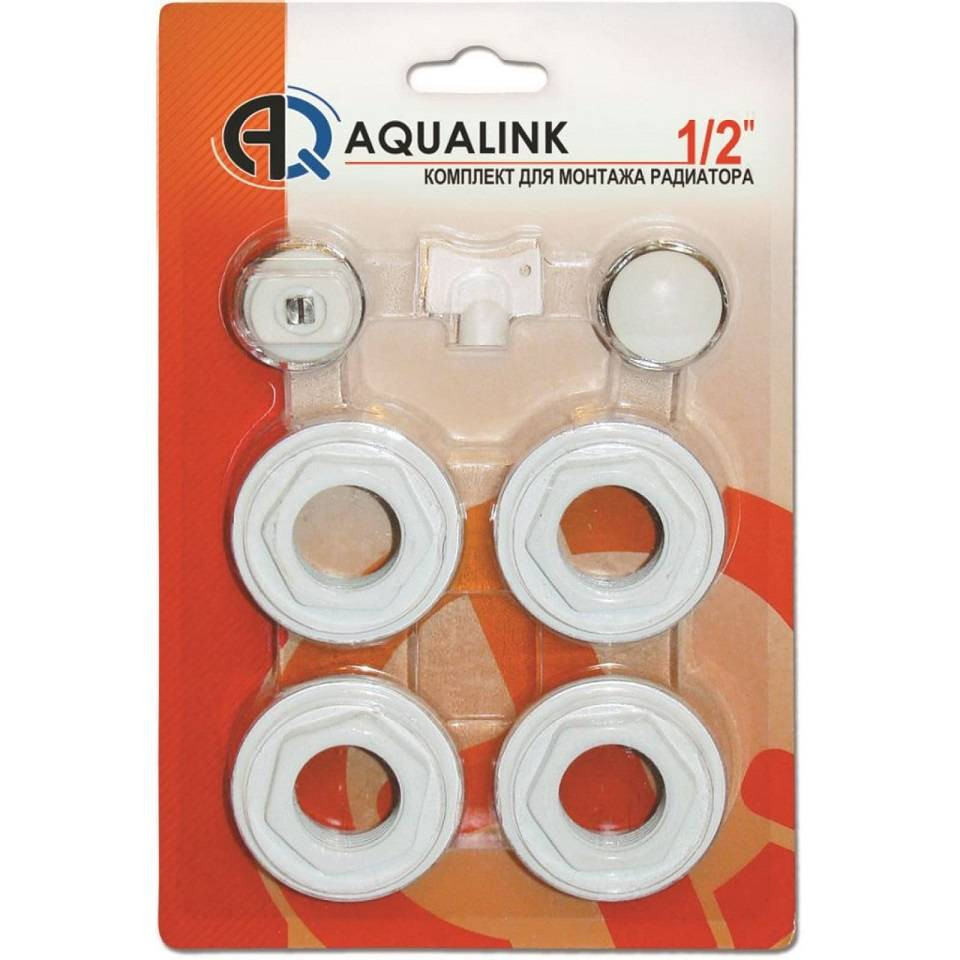 Комплект для монтажа радиатора Aqualink 04583 1/2 дюйма 7 предметов