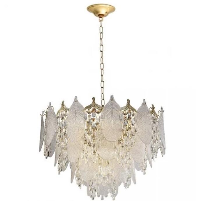 Люстра Odeon Light Tears Hall ODL24 511 E14 1x40W 5049/19 E14 19x40W золото/прозрачный