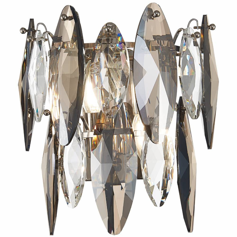 Бра ST Luce Ancona SL1227.101.02 никель/прозрачный E14 2х40W