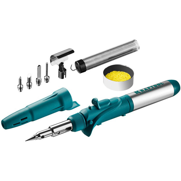 Паяльник газовый Kraftool Solder Pro 55503-H10 с насадками