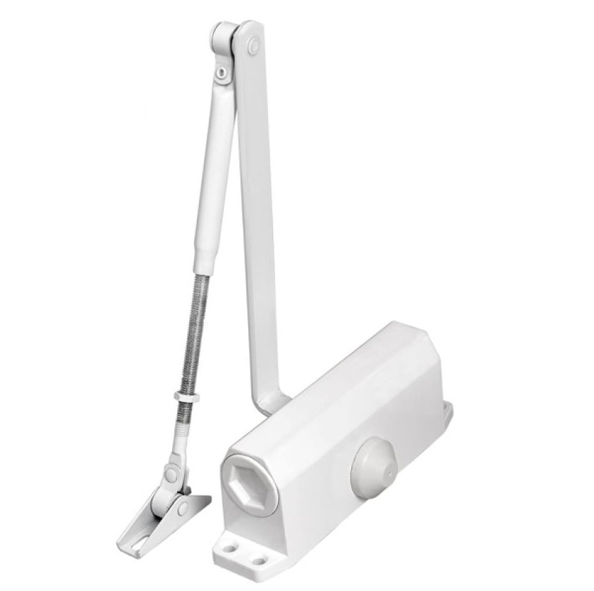 Доводчик дверной Ajax DCTR50-100 TDR-100 Нold Оpen WH белый 50-100 кг