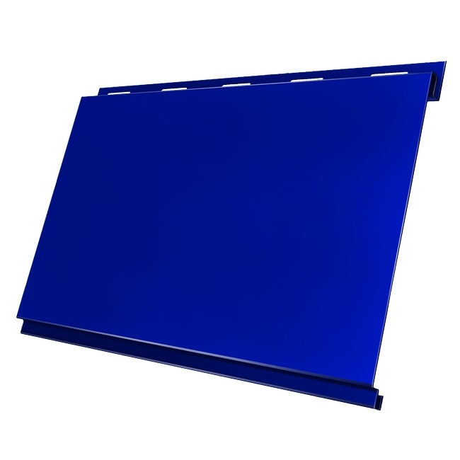 Сайдинг Grand Line Optima Вертикаль Satin 0,5 мм Ral 5002 резка