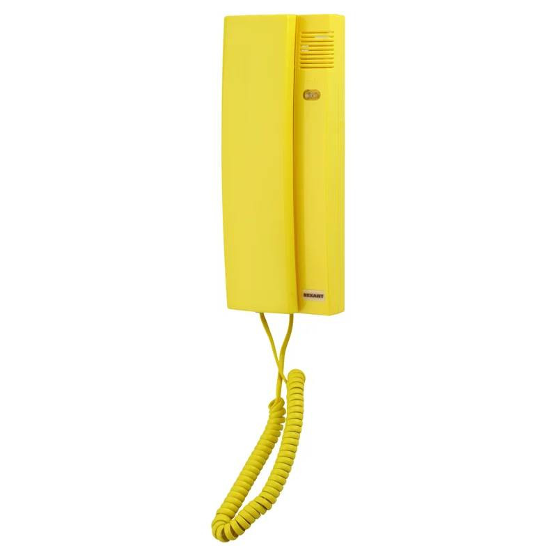 Трубка домофона Rexant RX-322 45-0322 с индикатором и регулировкой звука желтая