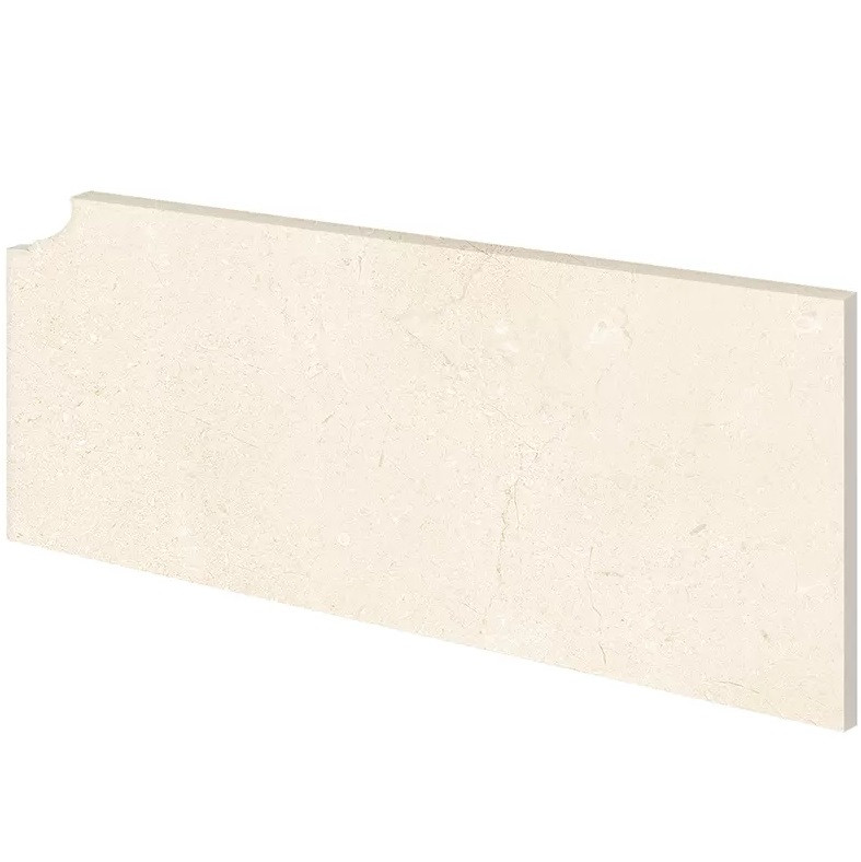 Плинтус клинкерный Exagres Zanquin Marbles Fior Crema Marfil IZQ В52169 левый 400х180 мм