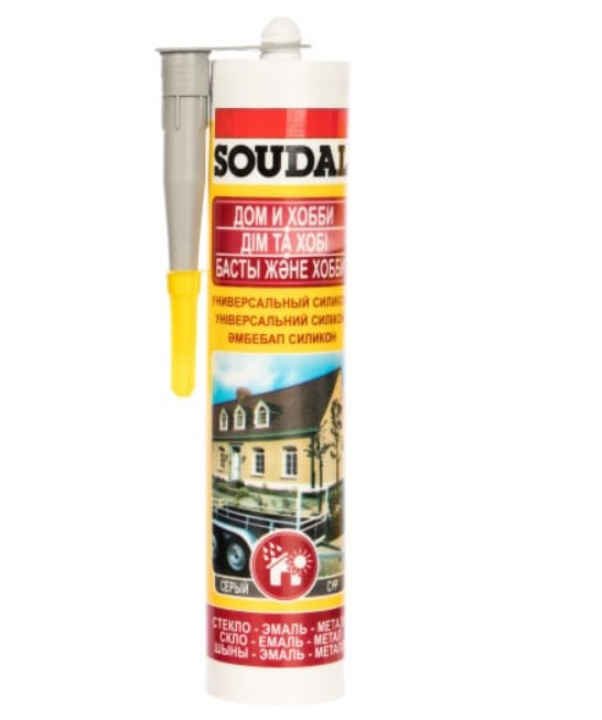 Универсальный силикон Soudal серый 280 мл