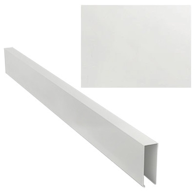 Рейка кубообразная Cesal Art AR С 40/45 3306 белая матовая 45х40х45х4000 мм