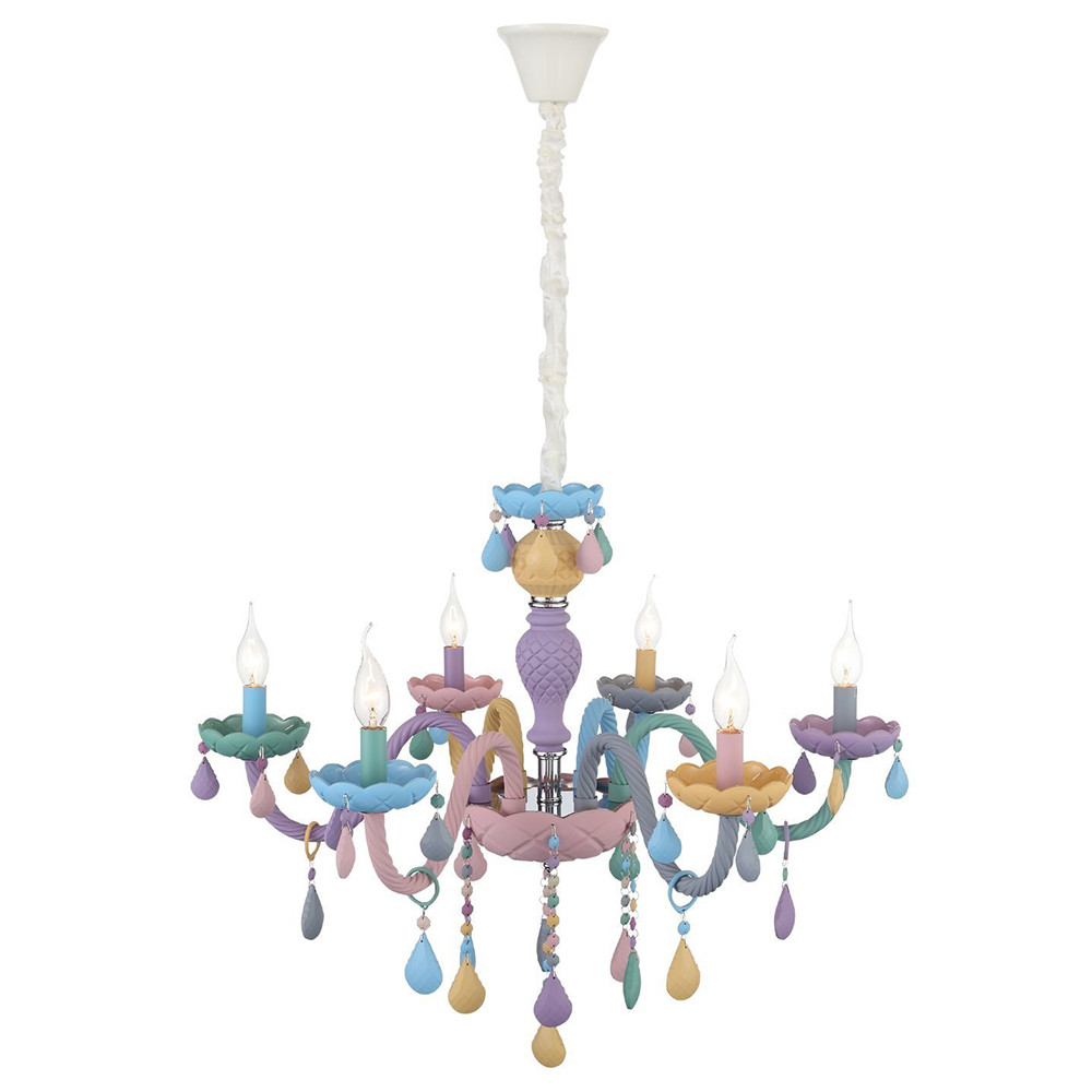 Люстра подвесная ST Luce Fiata SL1700.783.06 разноцветная E14 6х40W