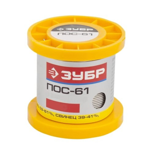 Припой Зубр ПОС61 55450-100-20C d2 мм 100 г