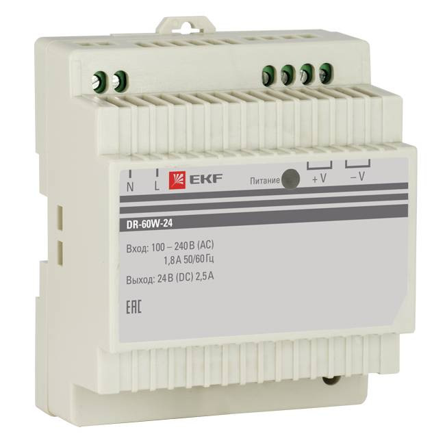 Блок питания EKF PROxima DR-60W-24 24В