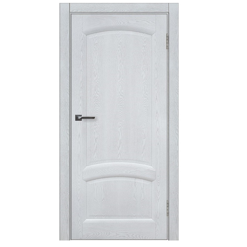 Межкомнатная дверь Komfort Doors Александрит глухая дуб молочный 2000х700 мм в комплекте коробка 2,5 шт и наличник 5 шт