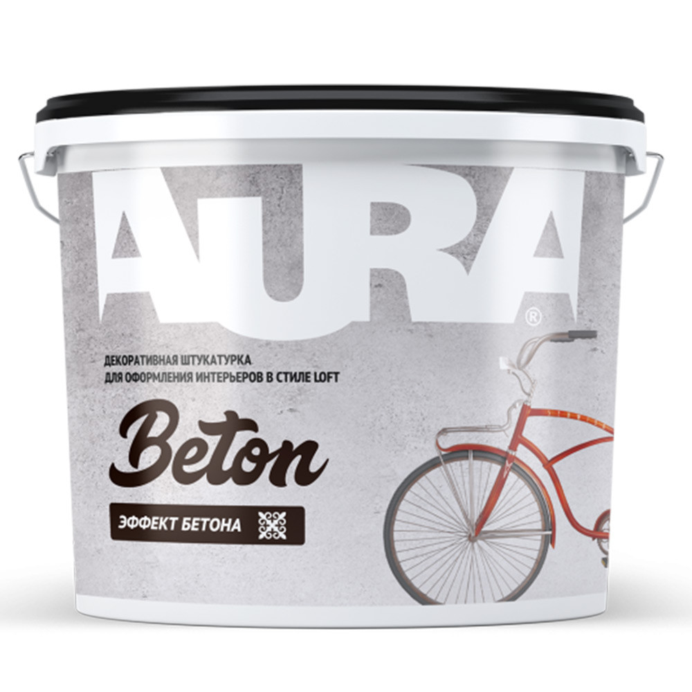 Штукатурка декоративная Aura Dekor Beton серая 8 кг