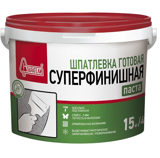 Шпатлевка полимерная Старатели Суперфинишная 15 кг