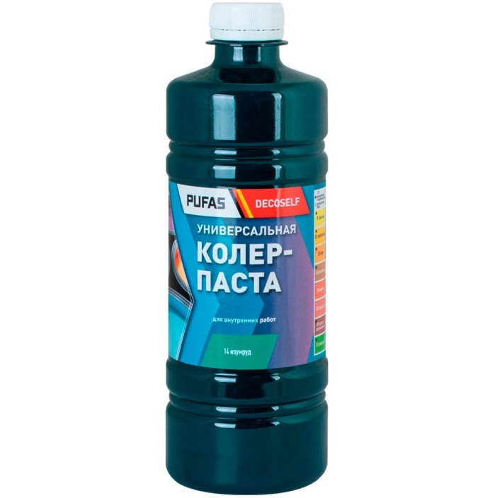 Паста колеровочная универсальная Pufas Decoself 14 Изумруд 0,45 л
