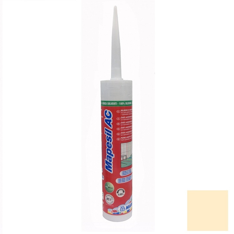 Герметик силиконовый Mapei Mapesil AC №131 ваниль 310 мл