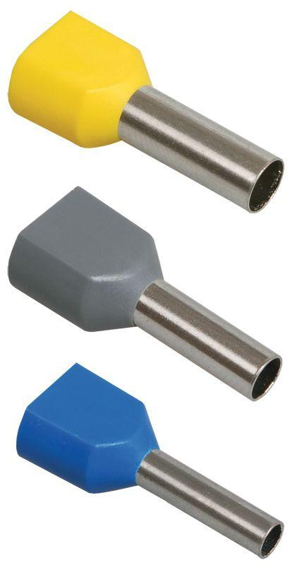 Наконечник-гильза изол. НГИ2 0.75-10 бел. (уп.100шт) IEK UTE10-D2-1-100