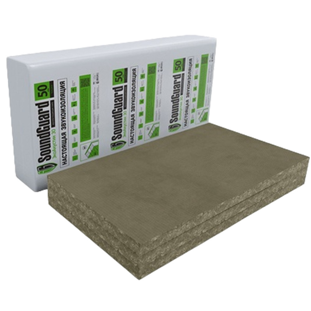 Плита звукопоглощающая SoundGuard ЭкоАкустик 30 205020 1170х610х50 мм