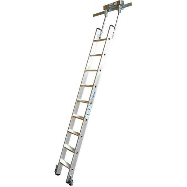 Лестница стеллажная алюминиевая для Т-образной шины Krause Stabilo 815675 1х12