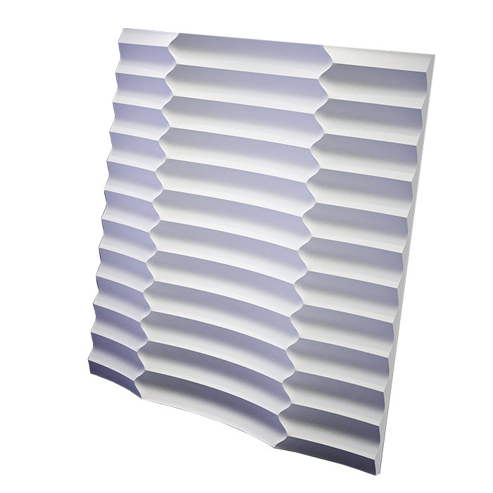 Дизайнерская 3D панель из гипса Artpole Ruffle 600х600 мм