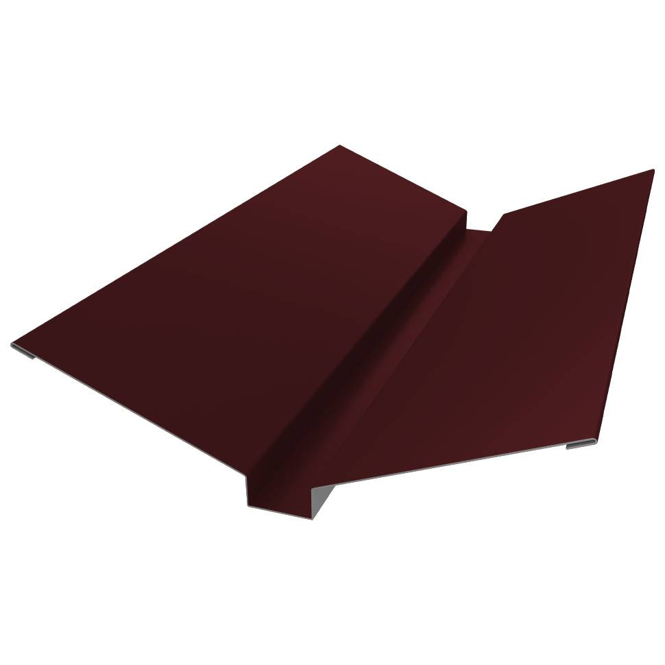 Ендова верхняя Grand Line Drap TX 0,45 Ral 3005 115х30х115 мм резка