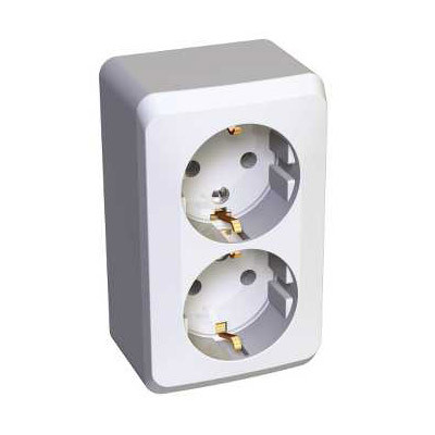 Розетка Schneider Electric Этюд PA16-008b двухместная белая