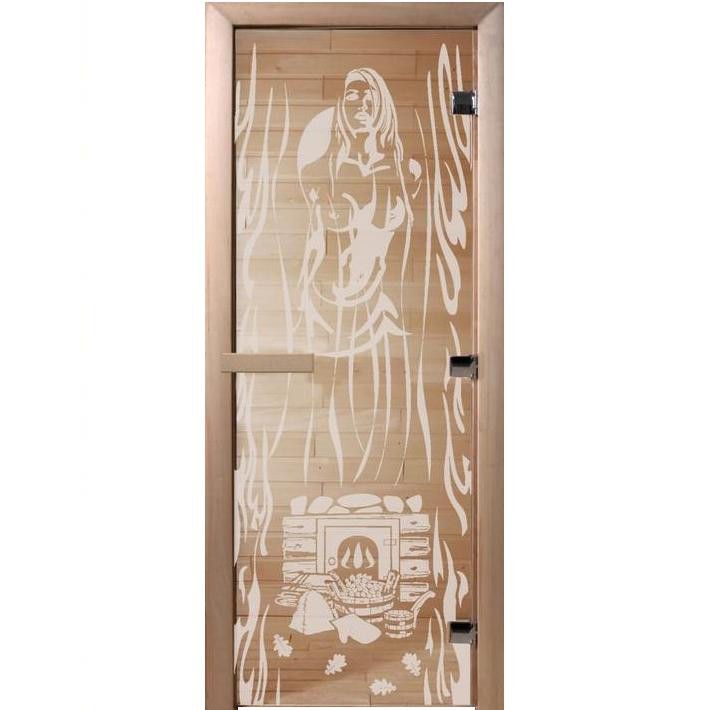 Дверь для сауны стеклянная Doorwood Горячий пар DW01517 прозрачная 800х2000 мм
