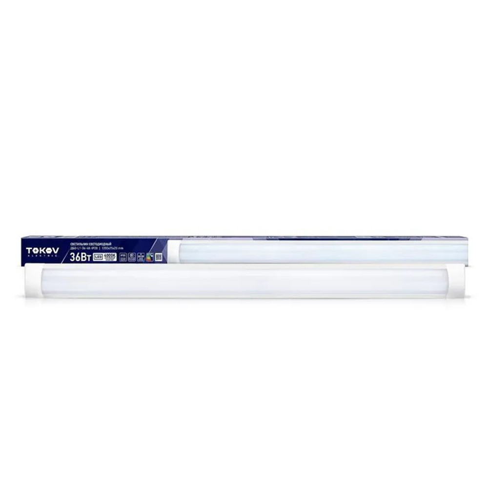 Светильник светодиодный Tokov Electric ДБО-L1-36-6.5K-IP20 36 Вт 6500К