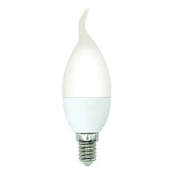 Лампа светодиодная Volpe LED-CW37-5W/3000K/E14/FR/SLS свеча на ветру Е14 5Вт 3000K