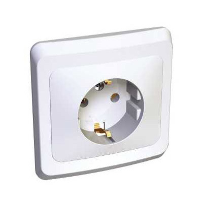Розетка Schneider Electric Этюд PC16-004b одноместная белая